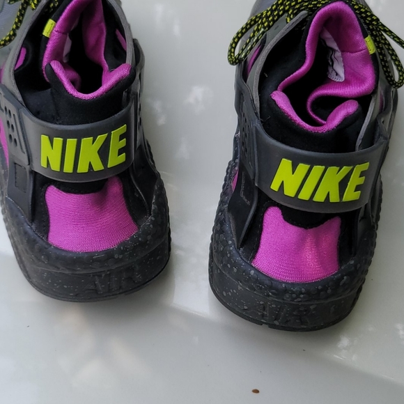 Nike Air Huarache Run SU River Rock Bright Cactus - Picture 3 of 5